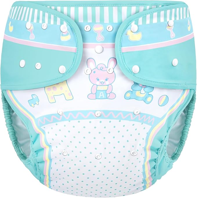 Littleforbig Washable Adjustable Reusable Waterproof Cloth Adult Diaper Wrap Cover - Baby Parade M