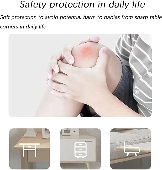 20Pcs - Edge Corner Protector Baby Proofing - 3M Adhesive Pre-Taped - Furniture Corner Bumper Guards(10 L Shape,10 Round Shape)