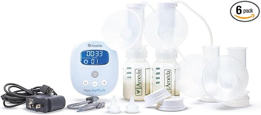 Ameda MYA Joy Plus Electric Breast Pump | Rechargeable Breast Pump | Portable Breast Pump Hands Free | Hospital Grade Breast Pump | Includes HygieniKit & Ameda Pump Parts | Hands Free Breast Pump