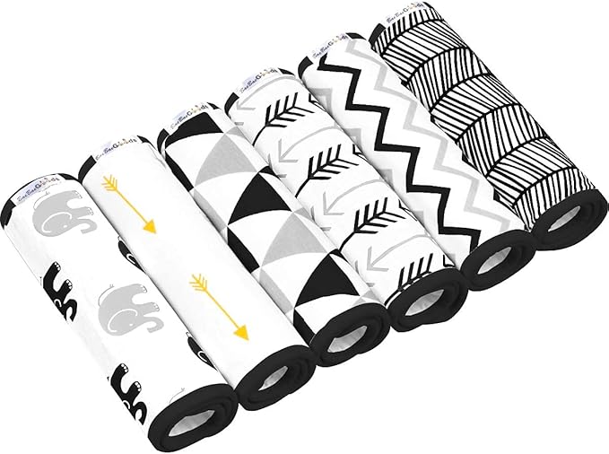 BaeBae Goods Burp Cloths for Baby Boy & Girl - Ultra Absorbent Burping Rags - Anti Shrink Unisex Burpy Clothes - Super Soft Jersey Cotton, Large 21"x10" - Thick for Newborn Cloth Diapers - 6 Pack