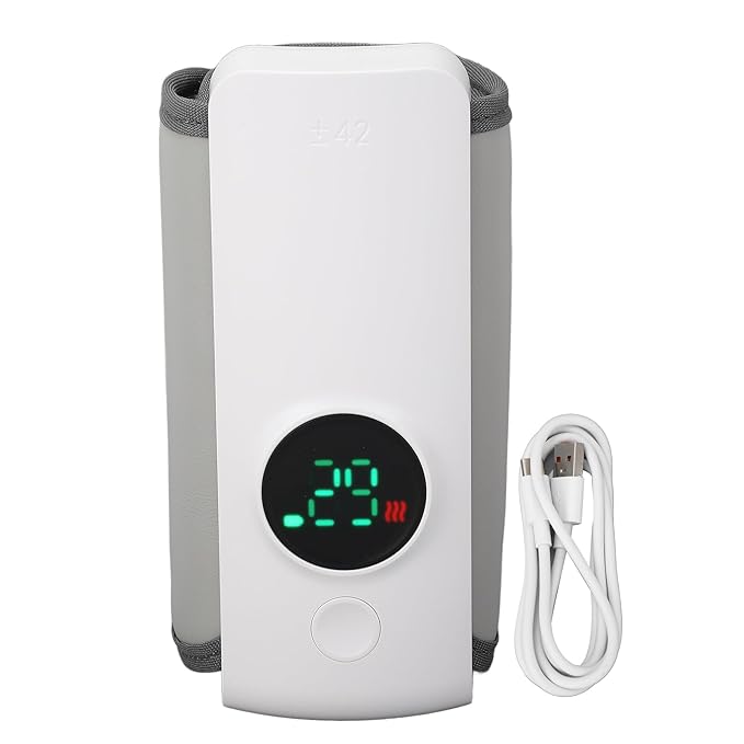 Bottle Warmer, Fast Heating Wireless Milk Warmer Sleeve with Accurate Constant Temperature Control, Comfortable for Travel