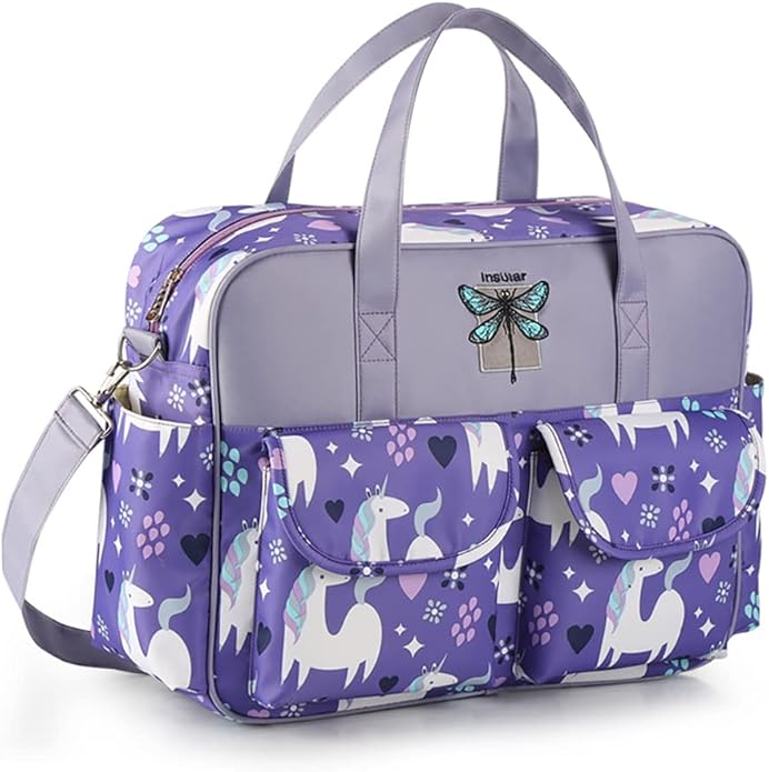 Kamay's Mummy Shoulder Bag Diaper Bag Chic Nappy Changing Bag Tote/Messenger Style Large with Changing Mat, Adjustable Straps