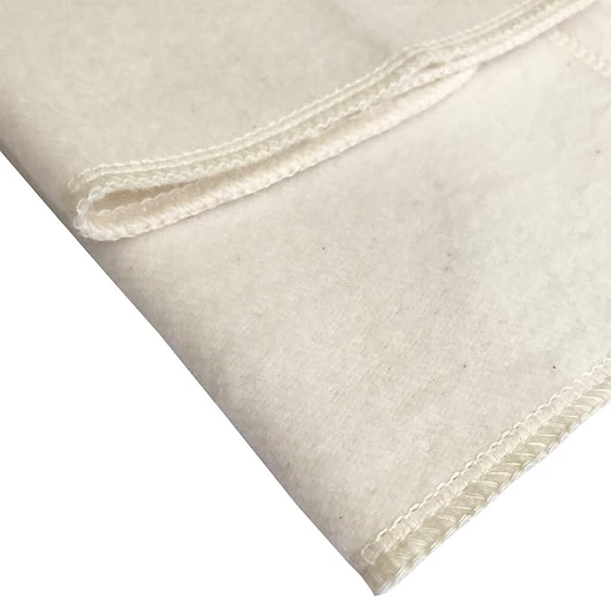 Washable Organic Diapers – Prefold Cloth Diaper Booster Pads for Baby and Toddler, Brushed Cotton (10-pack)