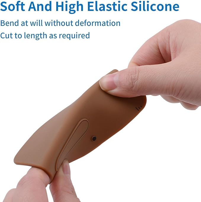 INCREWAY 6 Pcs Right Angle Corner Protector,Furniture Edge Strips, for Home, Kindergarten, Office(Coffee Color)