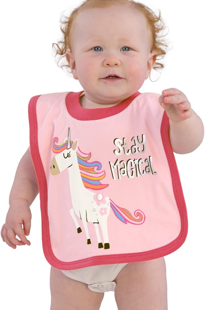 LazyOne Animal-Print Baby Bibs, Cute Baby Shower Gifts