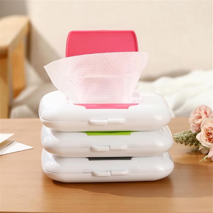 Wipes Dispensers Refillable Wipe Holder Baby Wipe Box Case For Indoor Outdoor Reusable Travel Wet Wipe Container Soft Wet Wipes Container