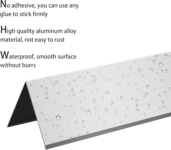 Aluminum Alloy Metal Corner Protector 6PCS Wall Corner Protector 2x2x48 inches Corner Guards Decoration for Walls Silver Color Pack of 6 Corner Guards 19Ga Thickness