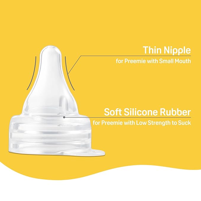 Pigeon Preemie Silicone Nipple(WS-1), 1 Count, Please Use It Under The Guidance of a Pediatrician