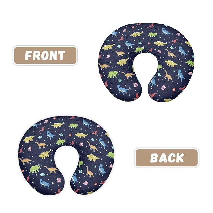 Nursing Pillow Cover Dinosaur Quick-Dry Fabric Fits The Original Support Pillow for Breastfeeding and Bottle Feeding Nursing Pillow Cover Dark Blue