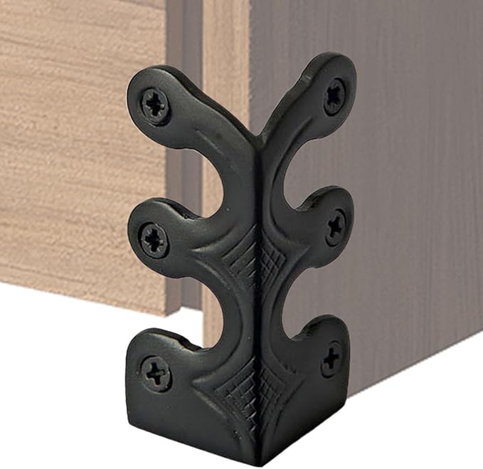 Baseboard Protector - Antique Corner Protectors, Brass Skiffers | Edge Corner Protectors Metal Skiffer, Decorative Protector Cover, Solid Brass Skirting Board Corner Protectors, Corner Guard for Home