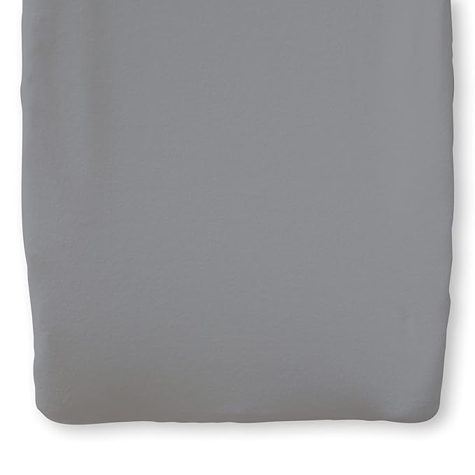 Natemia Organic Cotton Changing Pad Cover (16x32) – Silky Soft Fitted Baby Changing Pad Cover, for Changing Tables, Contoured Pads, Cradle & Bassinet, Neutral Nursery Essential for Boys & Girls