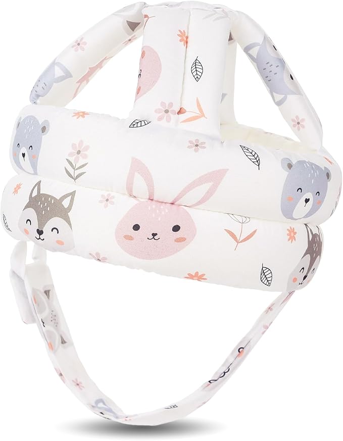 Baby Head Protector for Crawling Walking, Baby Helmet Adjustable No Bumps and Soft Cushion, Infant Safety Cap for Kid Learning to Walk