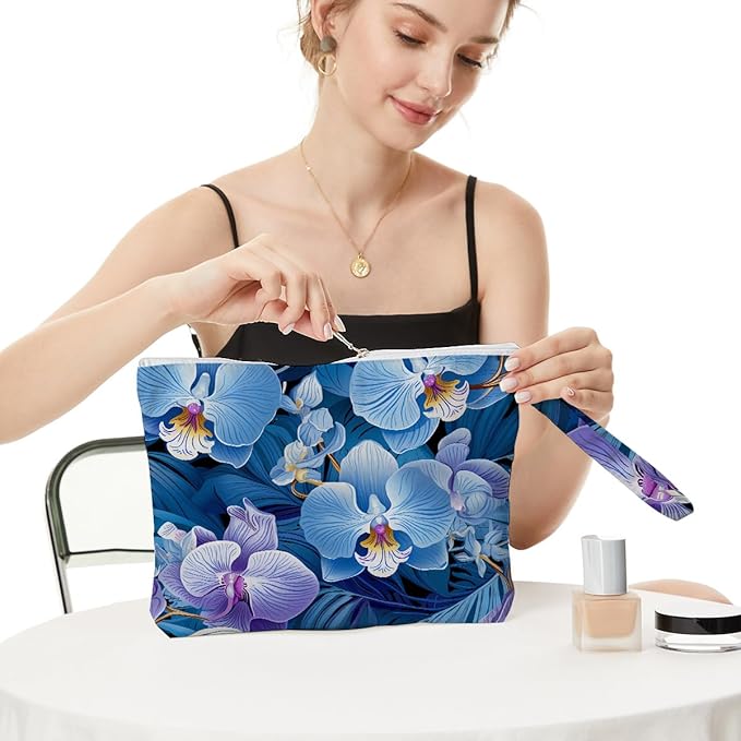 Fokongna Palm leaves Wet Bag Travel Wet Dry Bag Beach Bag Diaper Bag Wet Bag For Swimsuit Travel Makeup Bag Toiletry Bag