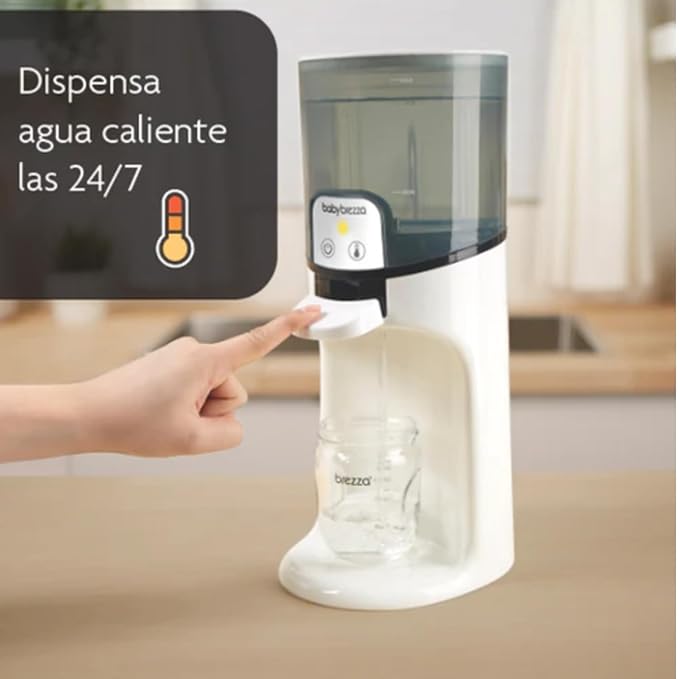 Baby Brezza Instant Baby Bottle Maker with 3 Temperature Settings for Formula Warming,50oz Tank Capacity,24/7 Warm Water Dispenser,Electric Kettle Alternative,(Pack of 2)