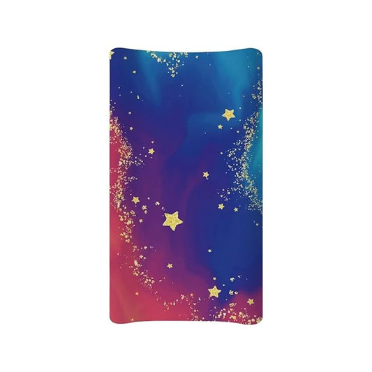 Stretchy Diaper Changing Table Cover, Snug and Soft Change Table Pad Covers Fit 16 * 32 Inches, Stars Tie Dye