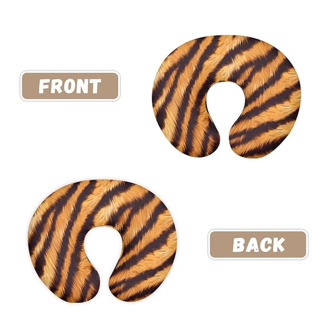 Tiger Skin Nursing Pillow Cover Girls, Animal Texture Baby Breastfeeding Infant Newborn Pillowcase, Bengal Tiger Skin Nursing Pillow Original Support Cover