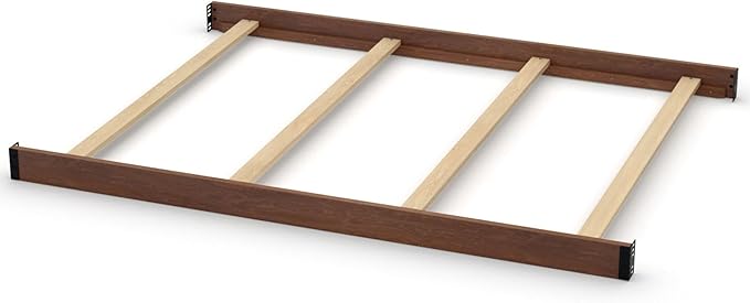 CC KITS Full-Size Conversion Kit Bed Rails Compatible with Simmons Kids Convertible Cribs by Delta Children - Solid Wood Rail - Toddler and Adult Bed Rail for Full-Size (Chestnut, Bolt-ON KIT)