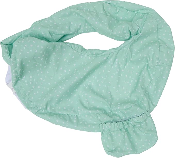 My Brest Friend Original Nursing Pillow Cover - Slipcovers for Baby - Adjustable Fit, Easy Care, Durable - Original Nursing Pillow Not Included, Minty Geo