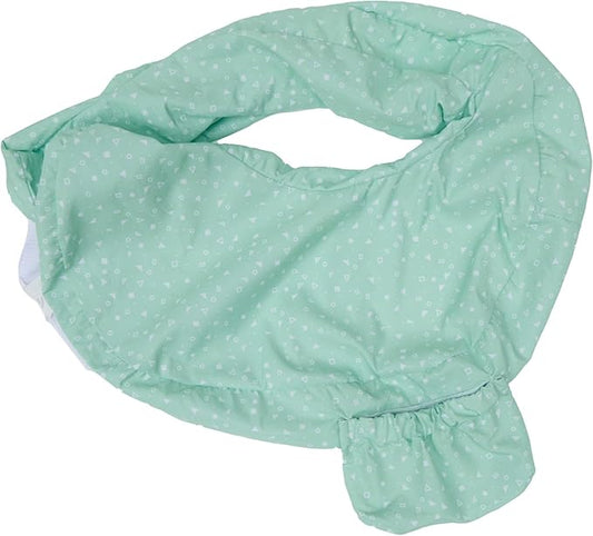 My Brest Friend Original Nursing Pillow Cover - Slipcovers for Baby - Adjustable Fit, Easy Care, Durable - Original Nursing Pillow Not Included, Minty Geo