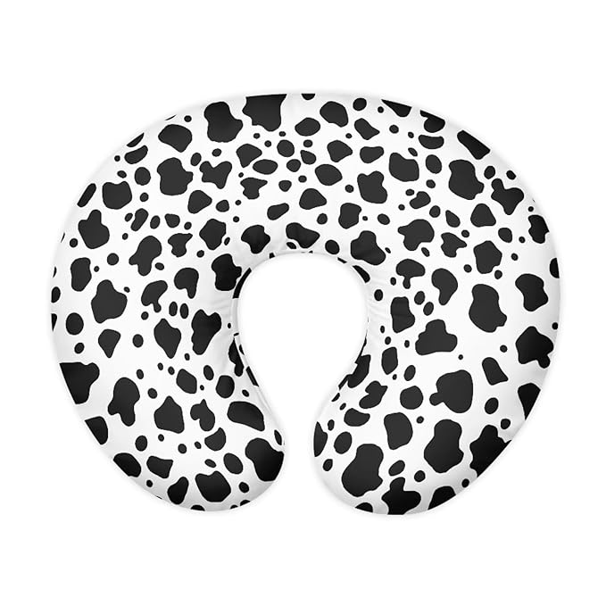 Cow Spots Nursing Pillow Covers Ultra Soft Pillowcase Elastic Feeding Pillow Covers Safely Positioner Case,Gift for Infant and Baby