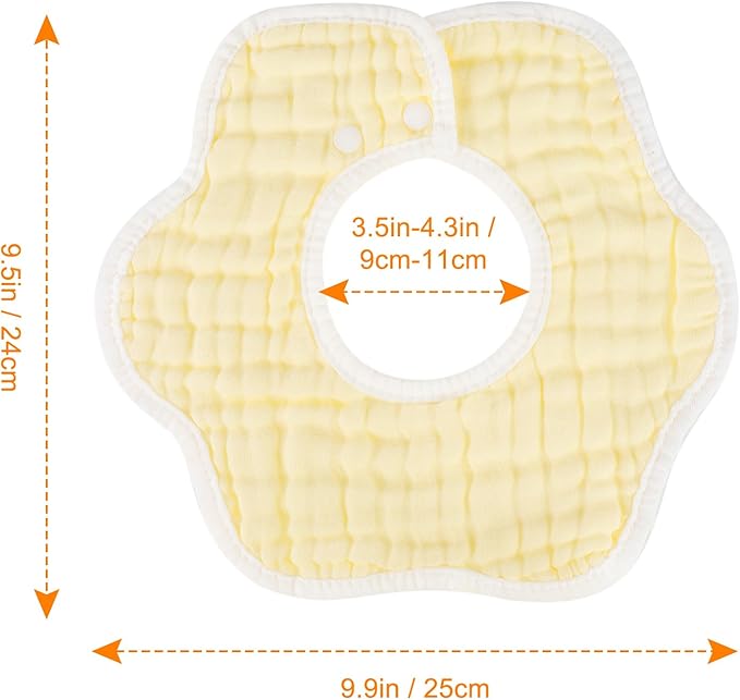 Accmor Muslin Baby Bibs Baby Bandana Drool Bibs for Unisex Boys Girls, Cotton Baby Drool Bibs for Teething Drooling ﻿