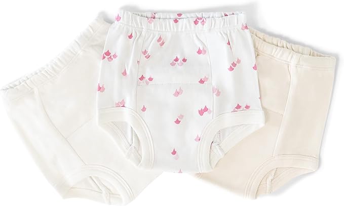 Laas Organic Cotton Potty Training Pants/Underwear, GOTS Certified, Boys, Girls, Unisex, Toddler, Pack of 3