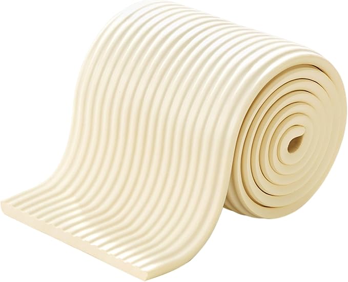 Crib Padding for Sides, 79x8 Soft High Elasticity Thickened NBR Table Edge Protectors for Baby, Waterproof Crib Bumper Pads for Wall Table Cabinet DeskCrib Padding for Sides