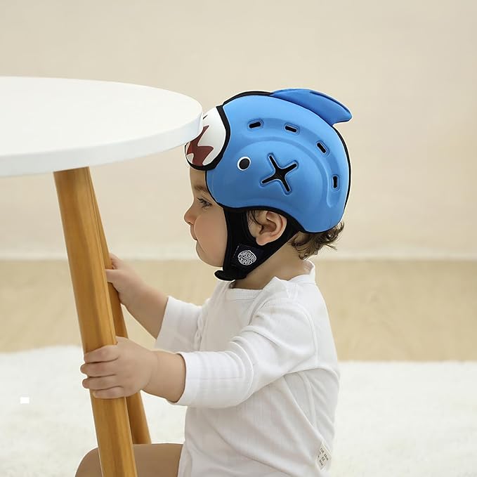 Baby Safety Helmet for Crawling Walking - Mambobaby Baby Helmet Adjustable Baby Head Protector Breathable Soft Infant Helmet Head Protection Helmets for Aged 6-24 Months, Ultra-Lightweight