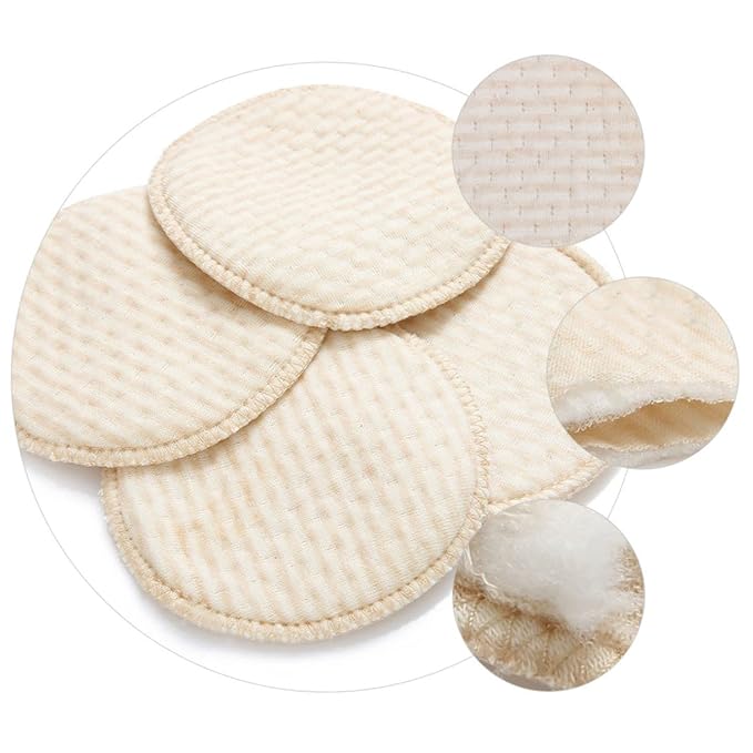 SHOWERORO Breastfeeding Nursing Pads 12pcs Reusable Breast Pads Washable Cotton for Women