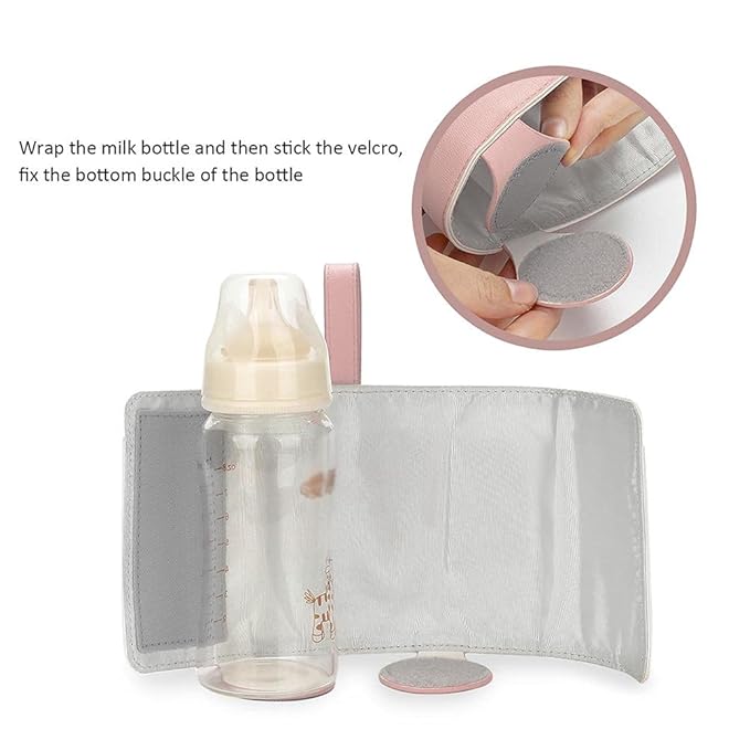 Keenso Baby Bottle Warmer,3 Temperature Portable Baby Bottle Warm Cover for Home and Outdoors