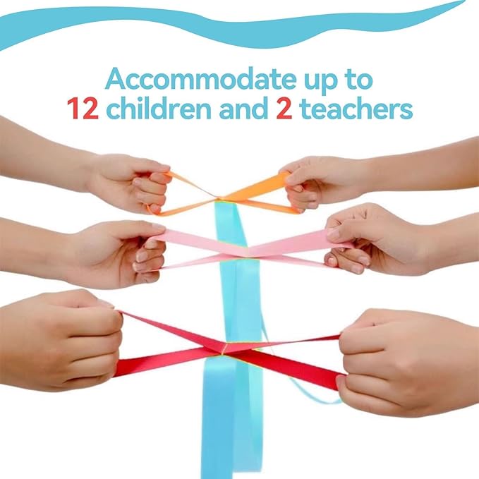 Walking Rope for Preschool, Antilost Children Line Ropes Adjustable Colorful Handles Line up Crossing Rope School Supplies for 12 Children 2 Teachers, Preschool & Daycare