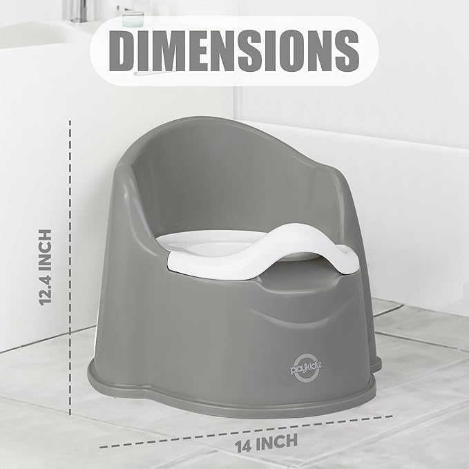 Potty Training Seat Toilet for Boys & Girls - Removable Bowl, Splash Guard & Non-Slip Base, Ideal for Toddlers, Easy to Clean & Lightweight for Home & Travel