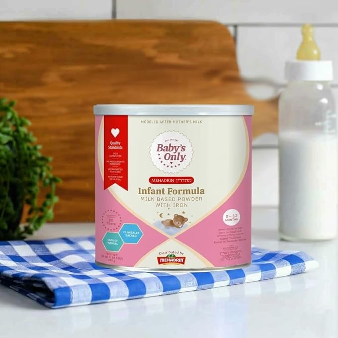 Baby's Only Baby Formula, Complete Nutrition Infant Formula, Milk Based Powder with Iron, Vitamin E, Vitamin D, Easy to Digest Infant Formula for Newborn to 12 Months Old, 21 oz, Value Can 6 Pack