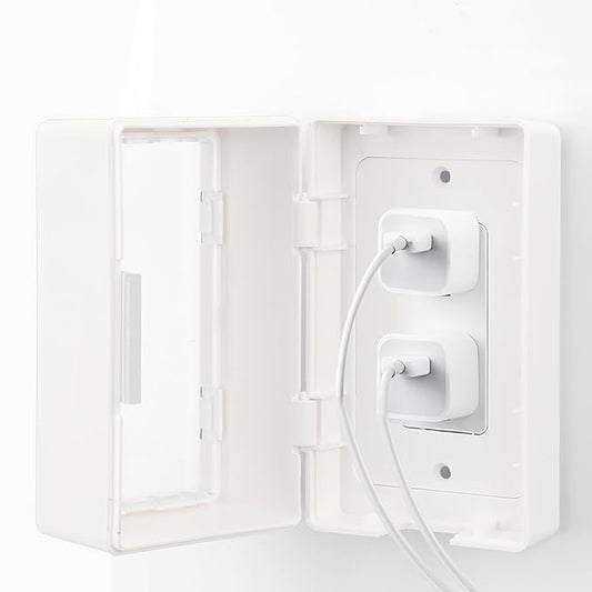 Bates- Baby Safety Outlet Cover Box, Locking Baby Proof Outlet Covers, Locking Plug Covers for Electrical Outlets