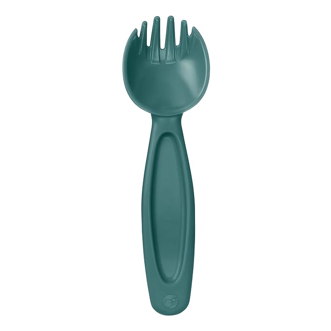 b.box Insulated Food Jar with Spork for Toddlers | Easy Open Container | Stainless Steel, 5hrs+ of Perfect Temperatures | Dishwasher Safe, BPA Free (Emerald Forest, 11oz)