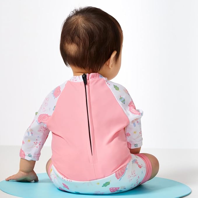 Splash About Happy Nappy Sunsuit, Swimsuit for Babies & Toddlers with Built-in Swim Diaper