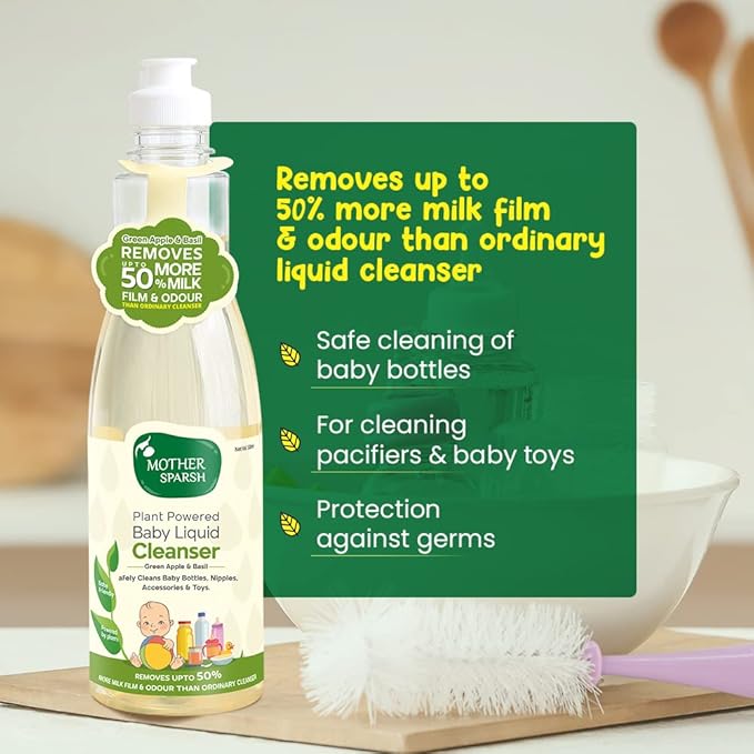 Baby Cleanser - Plant Powered, 175ml by Mother Sparsh Store