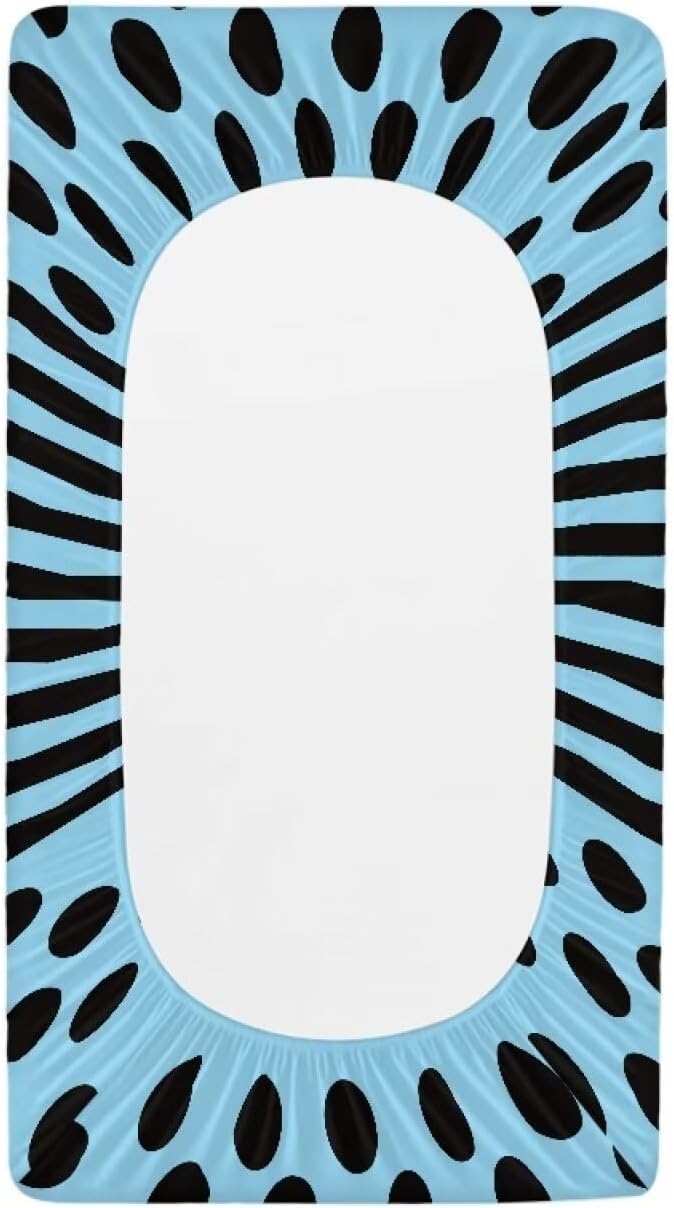 Stripe Changing Pad Cover Waterproof Stretchy Soft Changing Table Cover Breathable Universal Tray Table Mat for Boys Girls Fit 32"x16" Contoured Pad