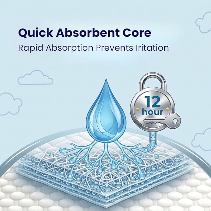 Geffen Baby - Biodegradable Baby Diapers, Size 3, 26-Pack | Sustainable, Hypoallergenic, and Ultra-Absorbent | Perfect for Eco-Conscious Parents
