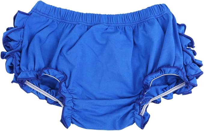 Wennikids Baby Girl's Cotton Shorts and Diaper Cover Bloomers Medium Blue