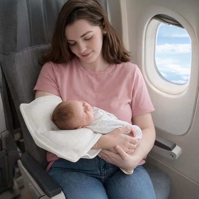 Baby Feeding Arm Pillow – Nursing Arm Pillow for Breastfeeding & Bottle Feeding, Portable Travel Nursing Pillow, Ergonomic Arm Support + Baby Head & Neck Support for Newborn & Infant, Washable