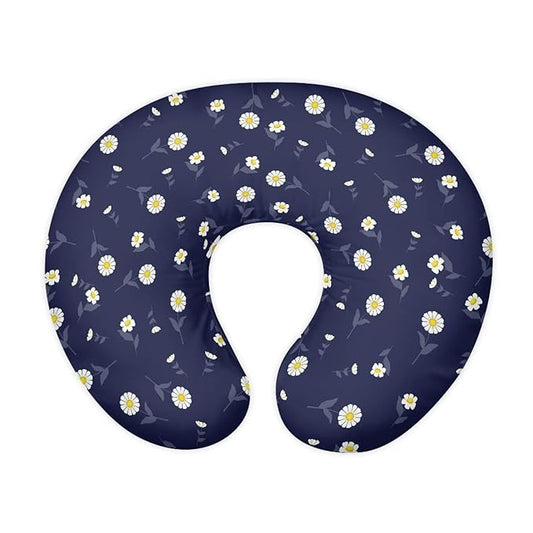 Daisy Nursing Pillow Cover Donut Cow Removable Cover for Breastfeeding Pillows Daisy Comfortable Slipcover Ultra Soft Snug Fits On Infant Nursing Pillow