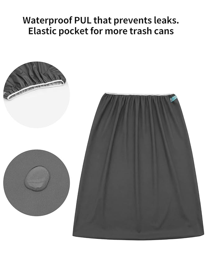 ALVABABY 2 Pack Reusable Diaper Pail Liner for Cloth Diaper, Rubbish Bag, Laundry, Fits 13.3 Gallon Trash Can and Diaper Pails, Kitchen Garbage Cans