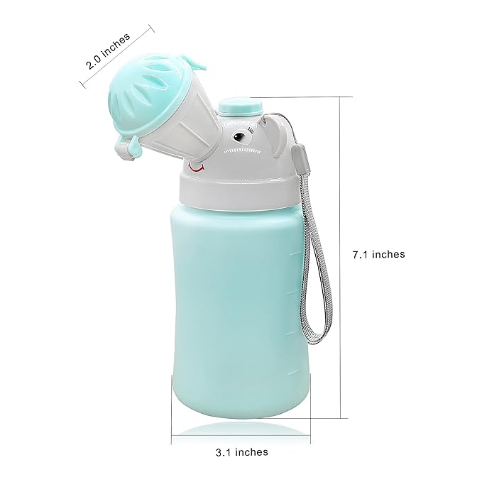 Pee Bottle for Kids - Travel Urinal Portable Potty Pee Cup for Girl Child Toddler Baby Urinal Emergency Toilet for Car Travel Road Trip Essentials Camping Potty Pee Training Leak Proof