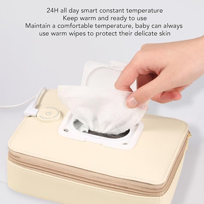 Wipe Warmer, Baby Wet Wipe Warmer, Baby Wet Wipes Dispenser Constant Temperature Heating for Vehicle Home Use