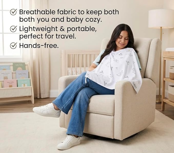 Multi-Use Car Window Shade for Babies & Toddlers, Can be Used as a Nursing Cover and Car Seat Cover, Newborn Essentials, Expecting Mothers and Infants Must Have, Travel Essentials