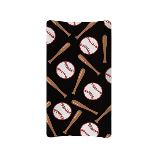 Golf Changing Pad Cover 32'' x 16'' Baby Diaper Changing Table Covers Soft & Breathable Polyester Change Pad Sheets for Boys, One Size, Black