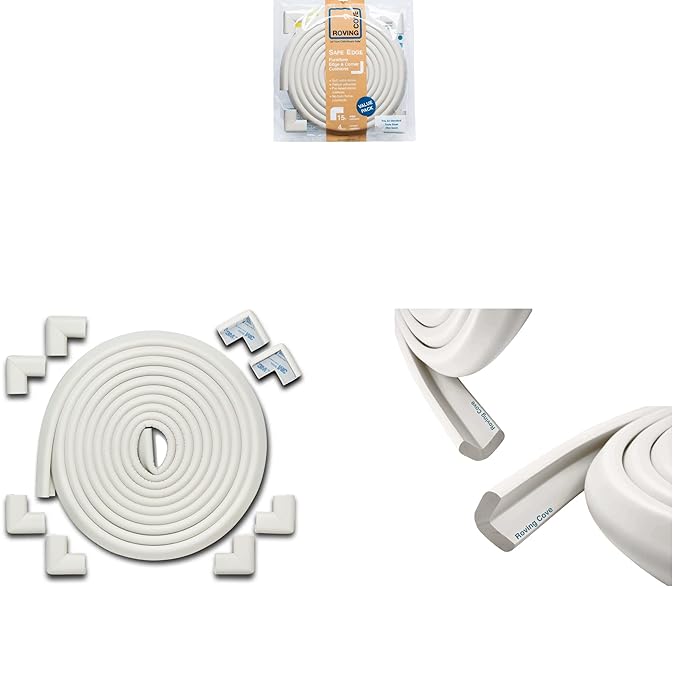 30ft Edge 8 Corners - Bundle & Save - RovingCove HeftyFit Edge Corner Guards, Oyster White