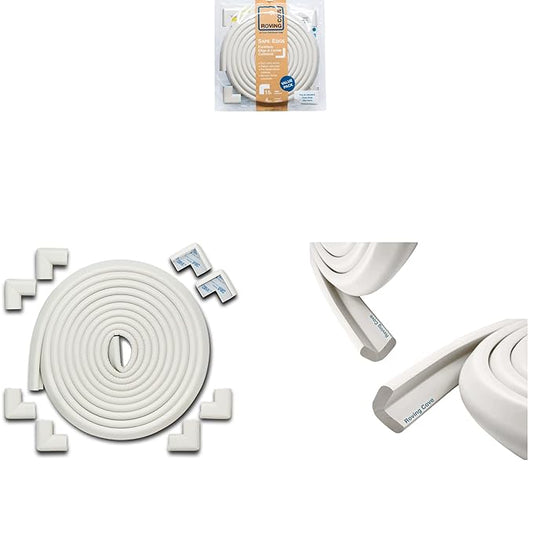 30ft Edge 8 Corners - Bundle & Save - RovingCove HeftyFit Edge Corner Guards, Oyster White