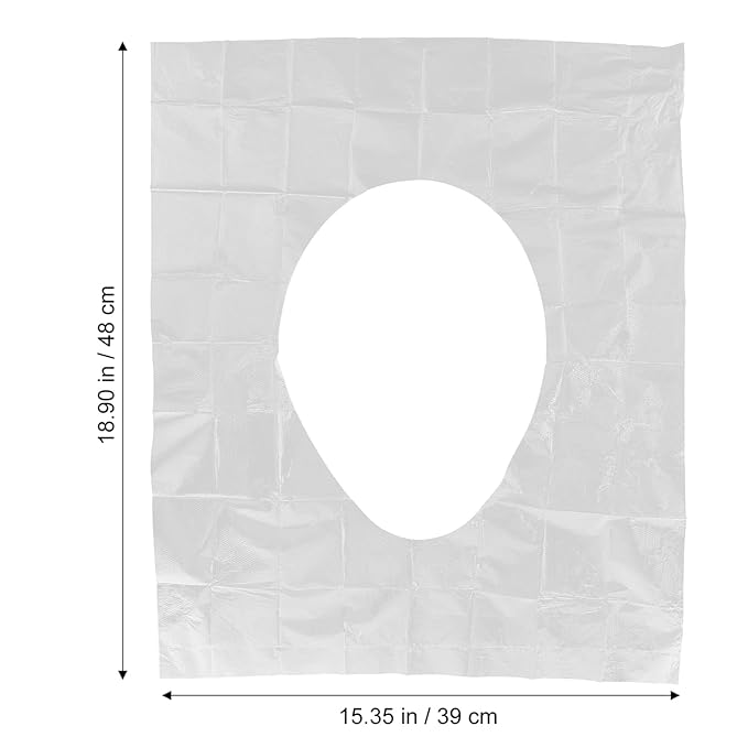 Healifty 2bags Disposable Toilet Seat Covers Cushions for Travel Public Restrooms Individually Packaged Portable Tear Resistant for Adults Boys and Girls